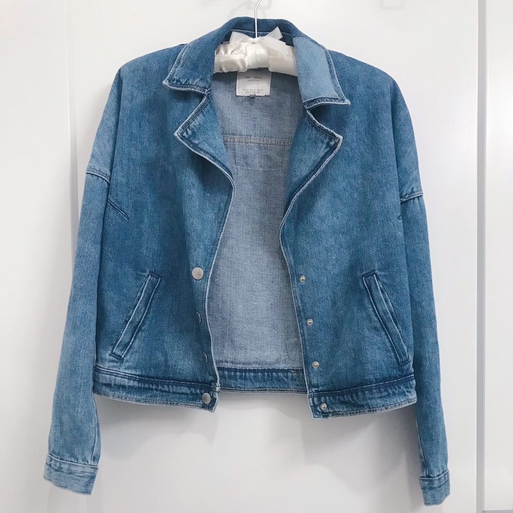 Zara “Different World“ Patchwork Denim Jacket - image 3